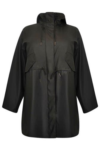 YOEK Mantel mit Haube schwarz