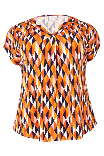 YOEK Tunika mit kurzarm orange