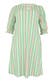Casual-Kleid mit Streifendruck grün