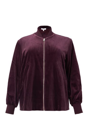 YOEK Jeans mit Langarm dunkelrot Straight