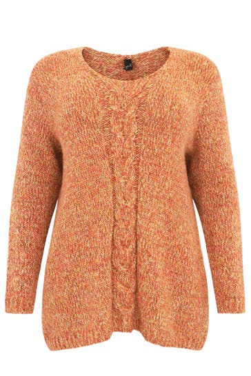 YOEK Pullover mit Lurexfaden