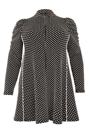 YOEK Tunika mit Reißverschluss schwarz