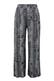 Stoffhose mit Schlangenprint grau Straight