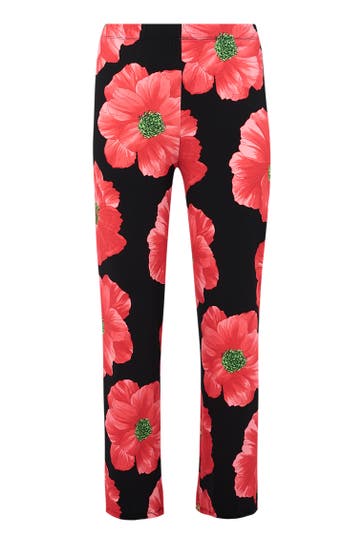 YOEK Stoffhose mit einem elastischen Bund rot Straight