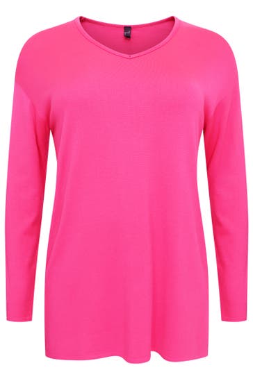 YOEK Pullover Langarm rosa