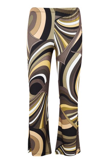 YOEK Stoffhose Bootcut hellgrün Straight