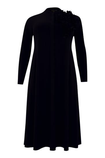 YOEK Midikleid Lockere Passform schwarz