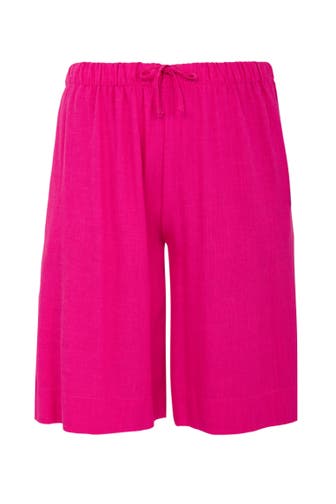 YOEK Stoffhose lockere Passform rosa Straight