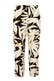 Stoffhose mit Druck schwarz Straight