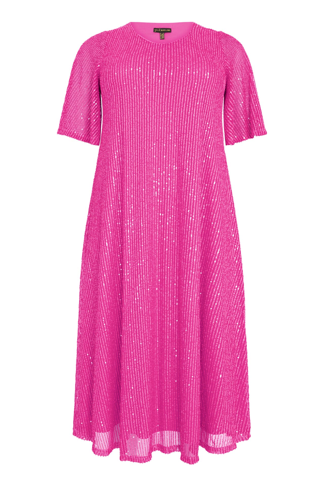 YOEK Casual-Kleid mit Pailletten rosa, Bild 1