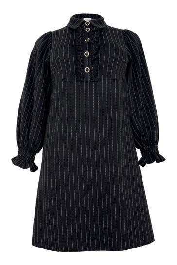 YOEK Midikleid mit Langarm schwarz