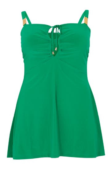 YOEK Top mit dekorativer Applikation green