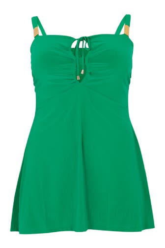 YOEK Top mit dekorativer Applikation green