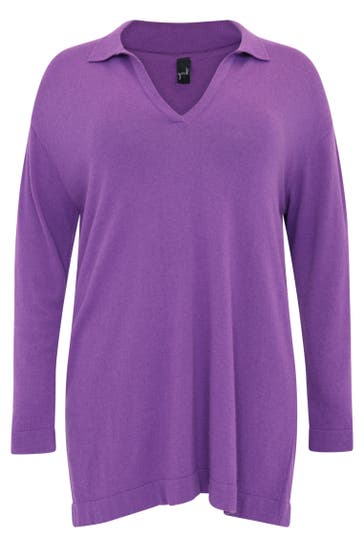 YOEK Pullover mit Langarm lila