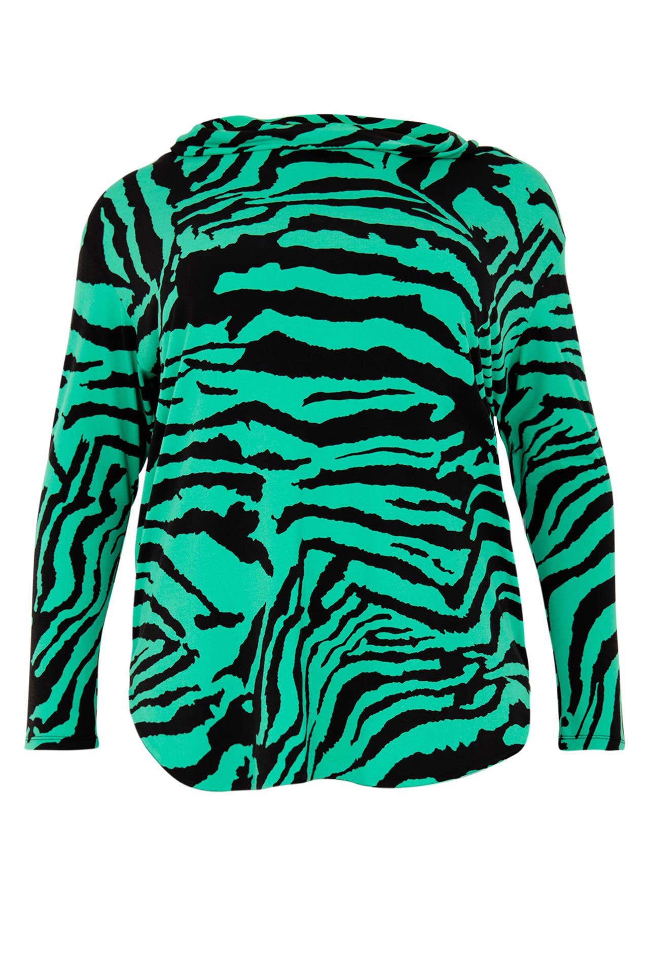 YOEK Blusenshirt mit Bootsausschnitt grün, Bild 1