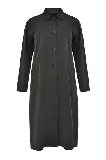 YOEK Mantel Mit Knöpfen black