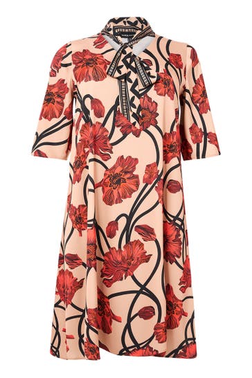 YOEK Midikleid mit Druck rot