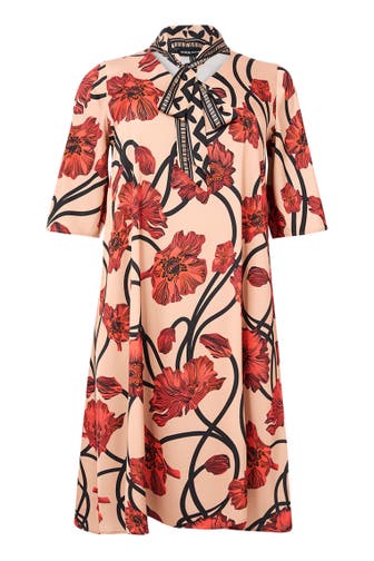 YOEK Midikleid mit Druck rot