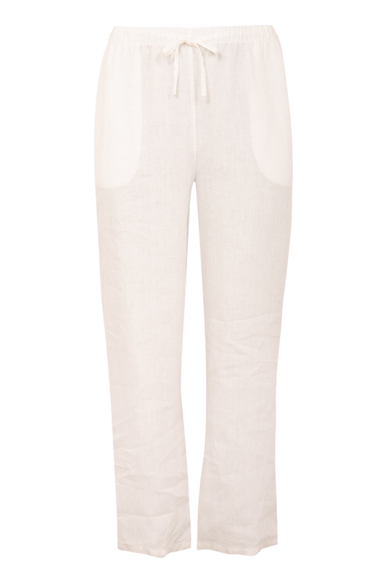 YOEK Stoffhose Lockere Passform weiß Straight, Bild 1