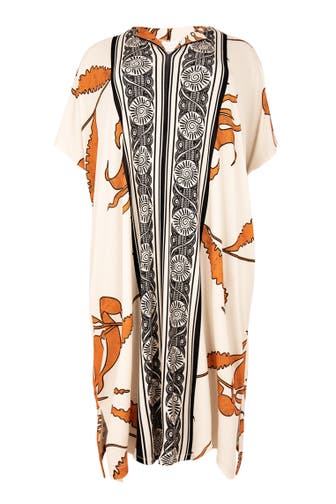 YOEK Casual-Kleid mit Druck ekrü