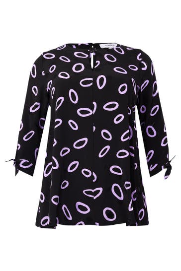YOEK Tunika mit Druck schwarz