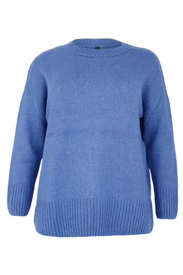 YOEK Pullover mit Langarm indigo