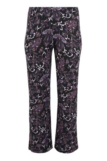 YOEK Jeans mit Druck lila Straight