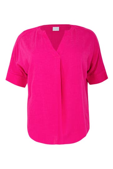 YOEK Tunika mit Kurzarm rosa