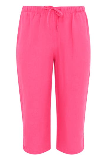 YOEK Stoffhose 7/8 rosa Straight