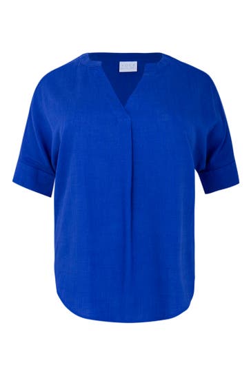 YOEK Tunika mit Kurzarm indigo