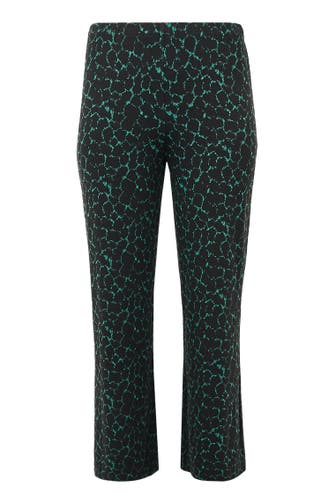 YOEK Stoffhose mit einem elastischen Bund grün Straight