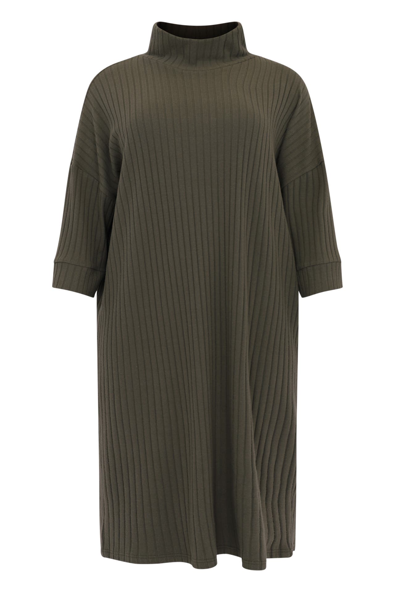 YOEK Casual-Kleid hoher Kragen hellgrün, Bild 1