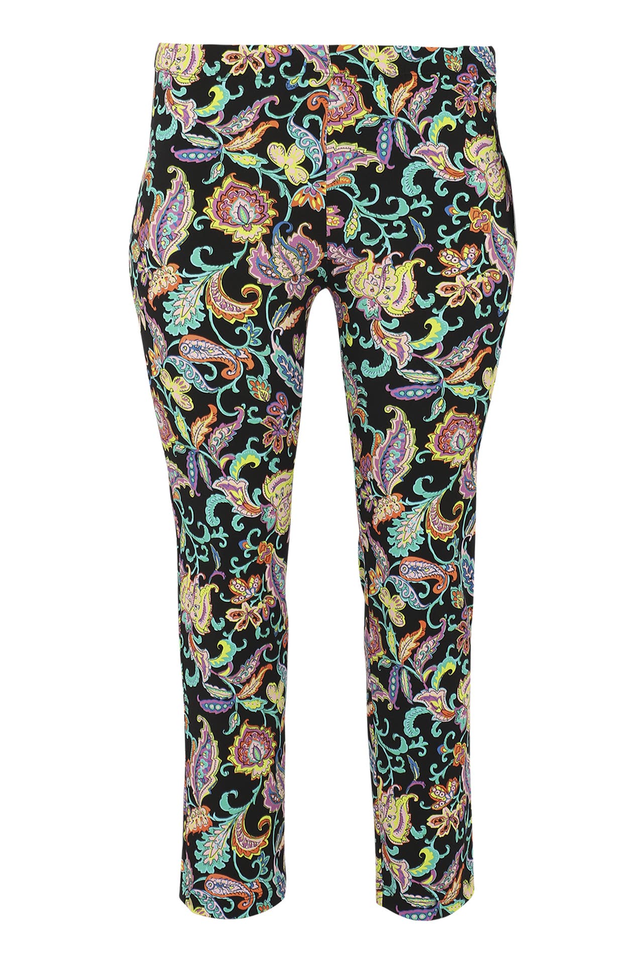 YOEK Stoffhose mit Druck schwarz Straight, Bild 1