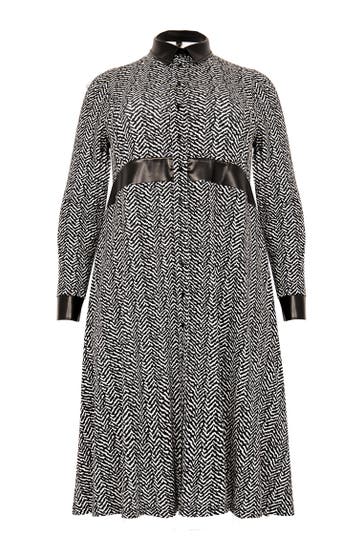 YOEK Casual-Kleid mit Knopfverschluss schwarz