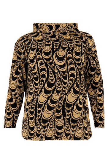 YOEK Tunika mit grafischem Druck schwarz