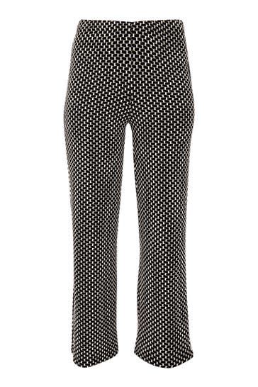 YOEK Stoffhose Slim Fit schwarz Straight
