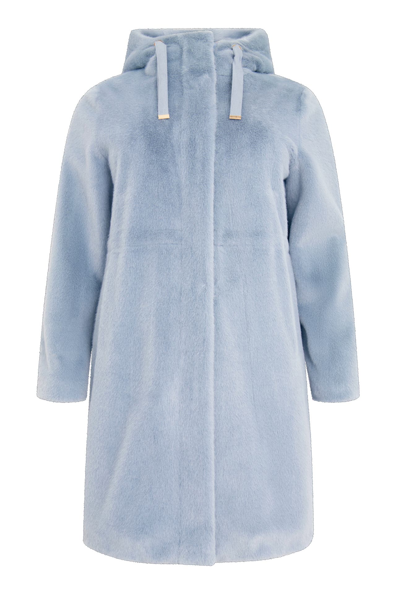 YOEK Mantel Kunstpelz hellblau, Bild 1