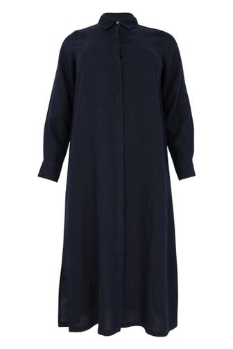 YOEK Blusenshirt mit Langarm blau