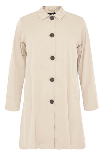 YOEK Mantel Mit Knöpfen sand