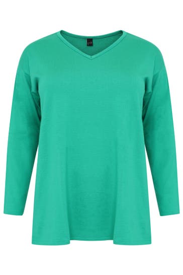 YOEK Pullover Langarm dark green