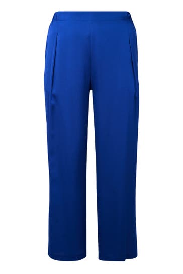 YOEK Stoffhose mit Druck indigo Straight