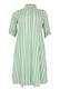 Casual-Kleid mit Streifendruck grün