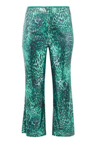 YOEK Stoffhose mit einem elastischen Bund grün Straight