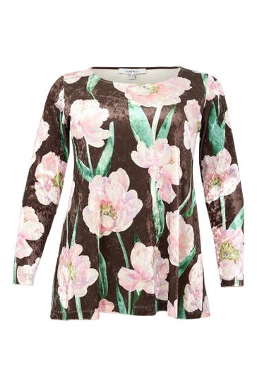 YOEK Tunika Lockere Passform braun