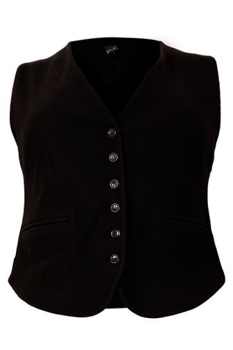 YOEK Strickjacke mit Knopfverschluss schwarz