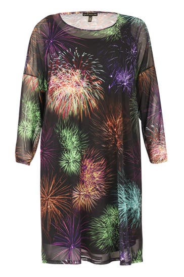 YOEK Casual-Kleid mit Druck schwarz