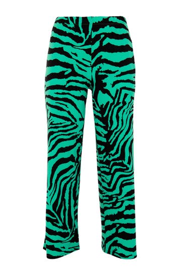 YOEK Stoffhose Slim Fit grün Straight