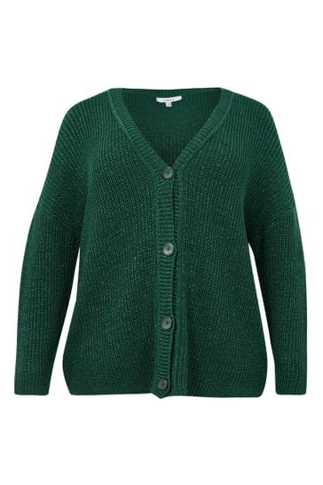 YOEK Strickjacke mit Langarm grün