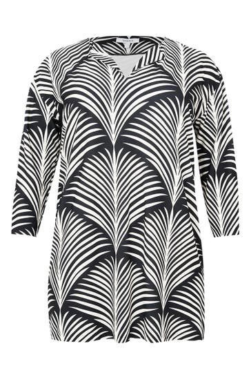 YOEK Tunika mit Druck schwarz