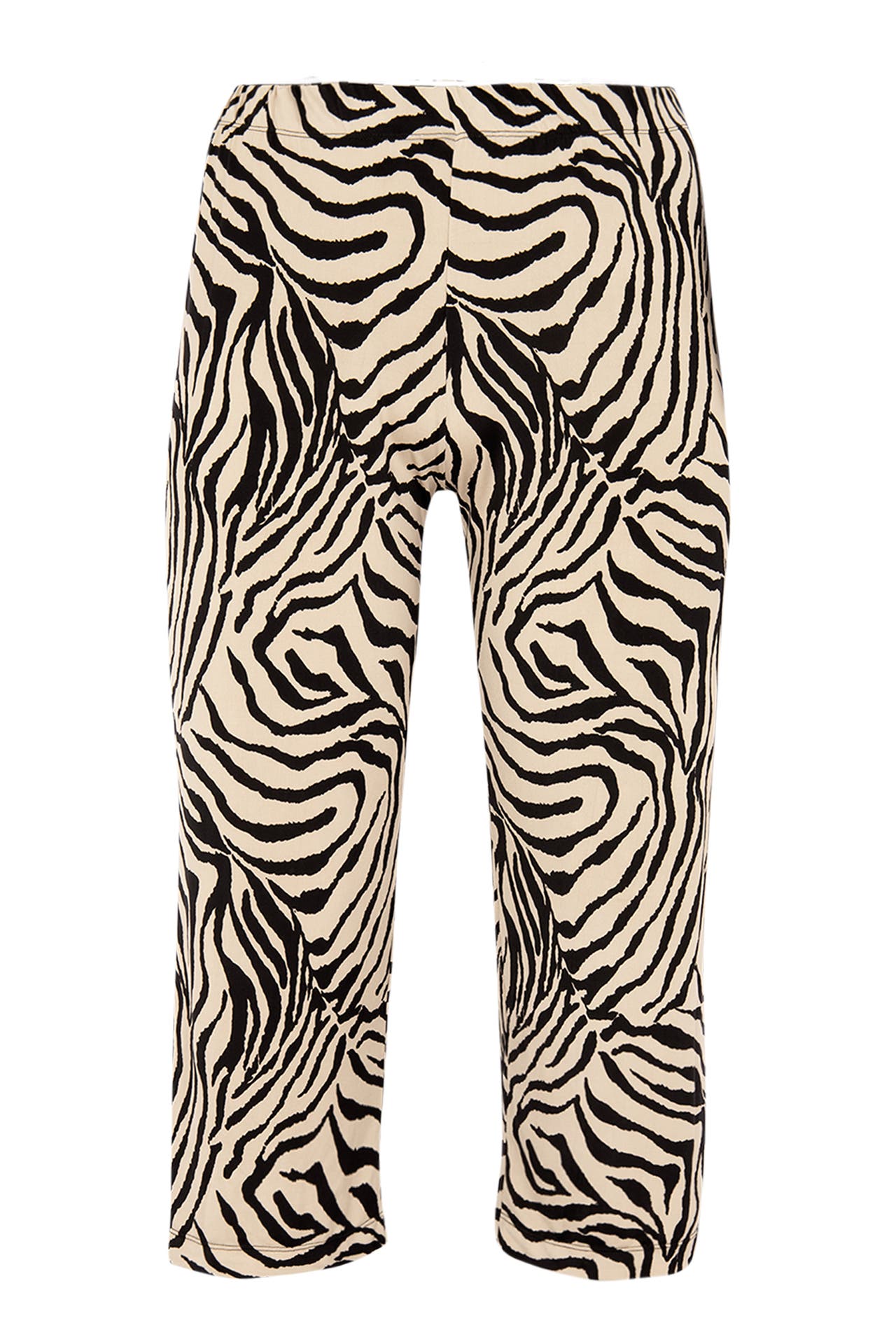 YOEK Stoffhose mit Druck weiß Straight, Bild 1